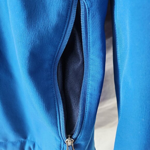 Columbia Sportswear Men’s Hooded Jacket Size Large Blue White Zipper - Picture 5 of 16
